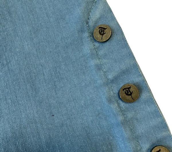 "BUTTON FLY" Blue Jeans