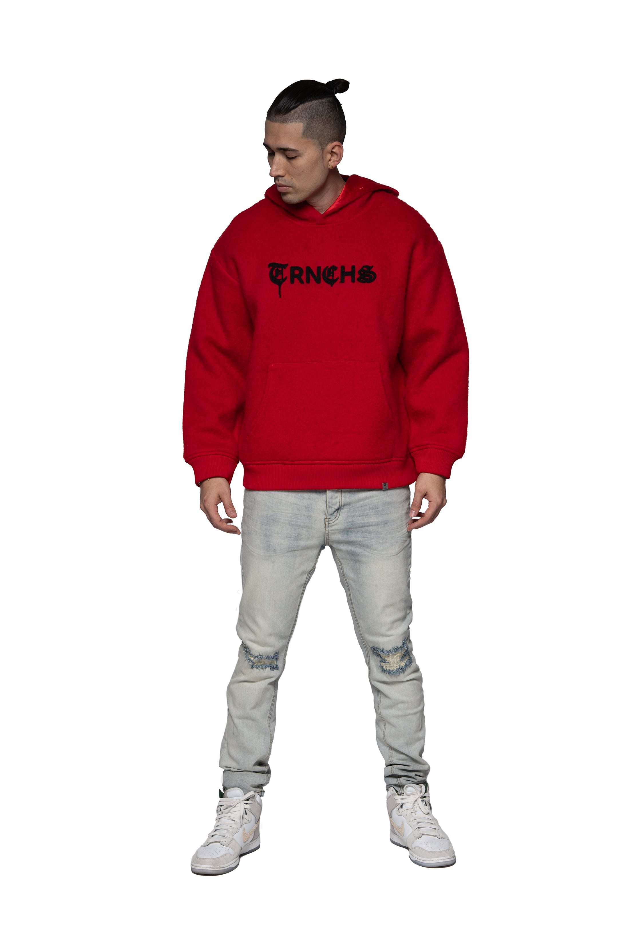 "WOLFFUR" Red Hoodie