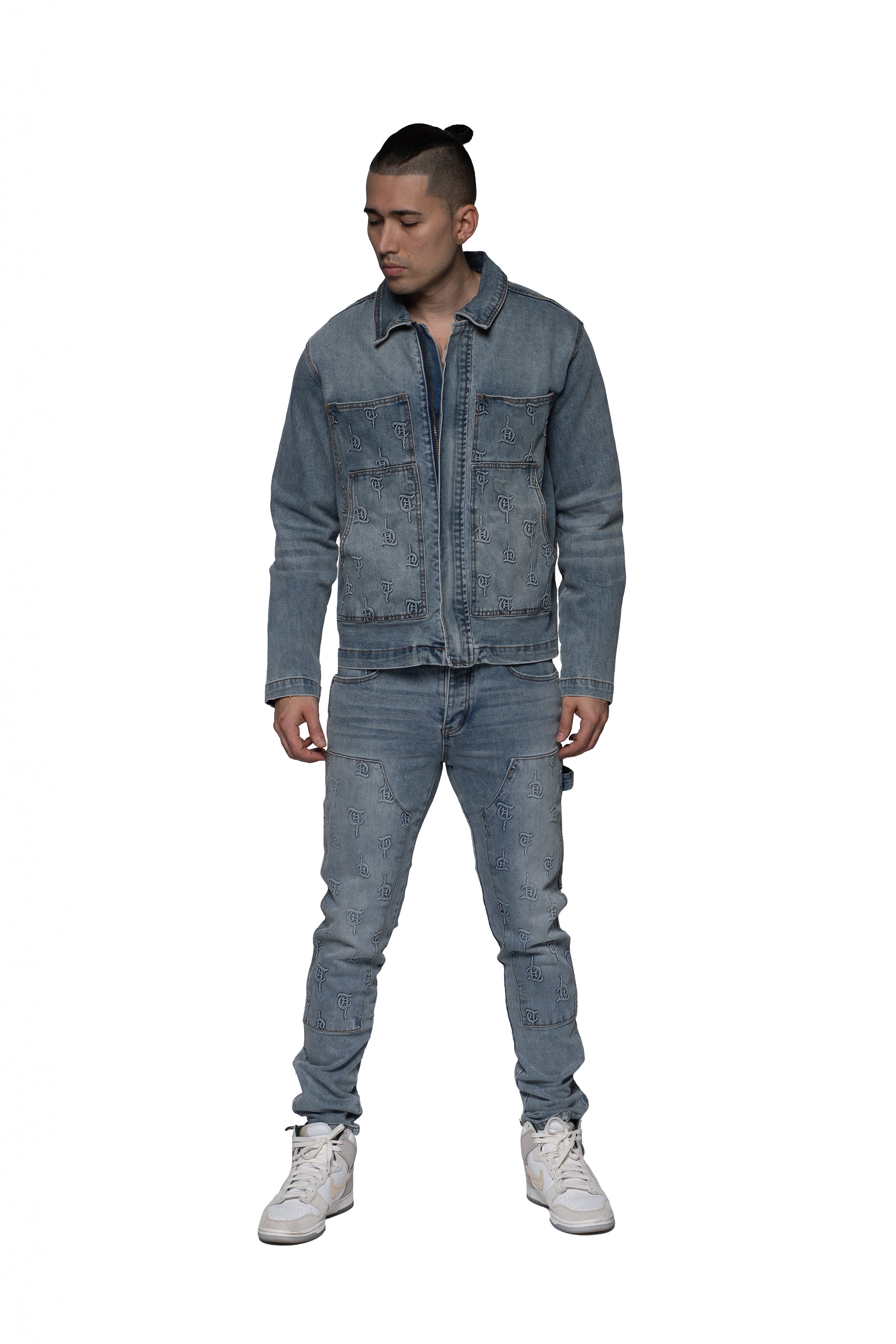 "BOUJIE'S" Blue Denim Jacket