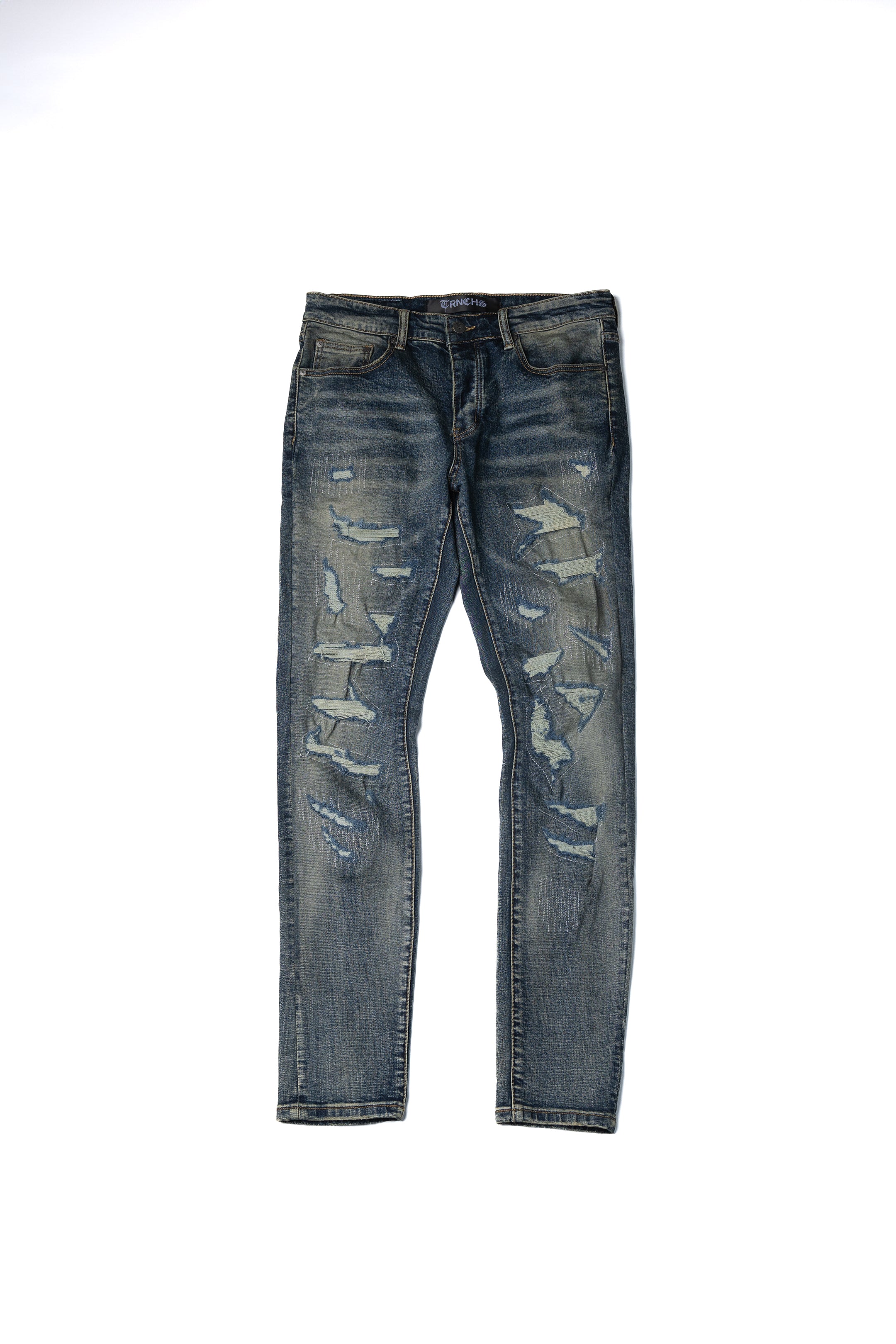 "SKINNIES" Dark Vintage Wash Skinny Jeans