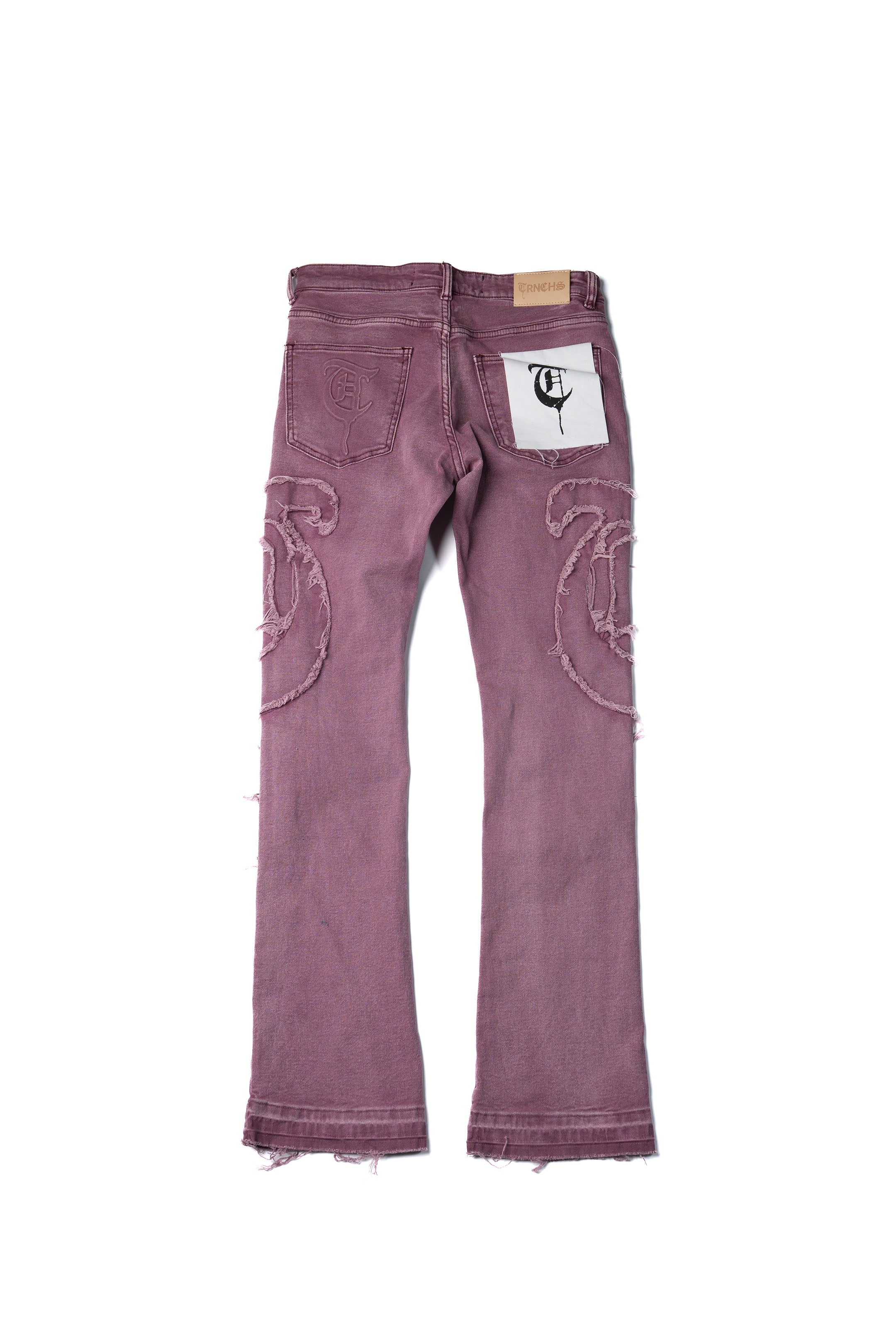 "CANVAS" Pink Stacked Jeans