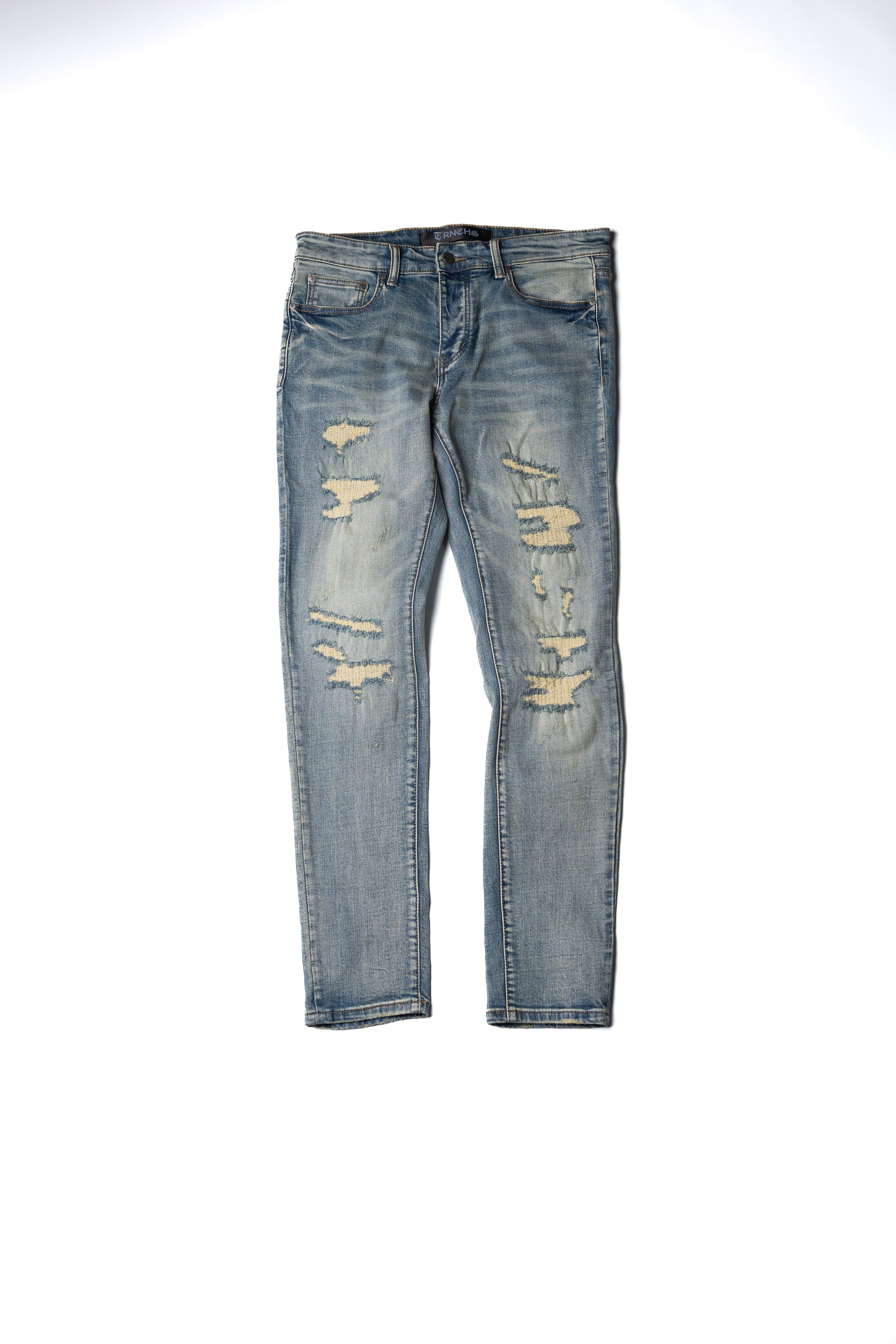 "SKINNIES" Light Vintage Washed Skinny Jeans