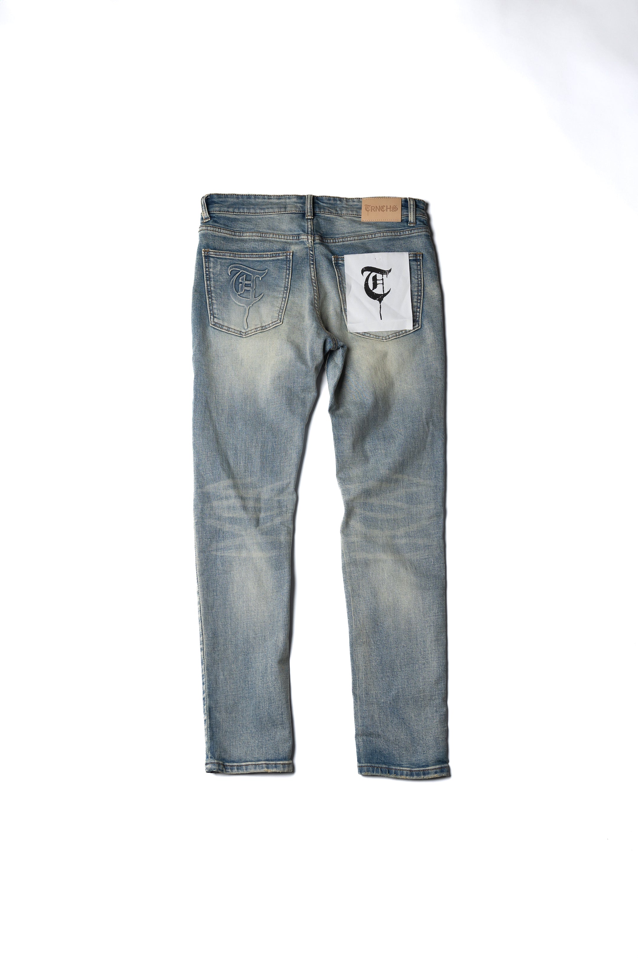 "SKINNIES" Light Vintage Washed Skinny Jeans