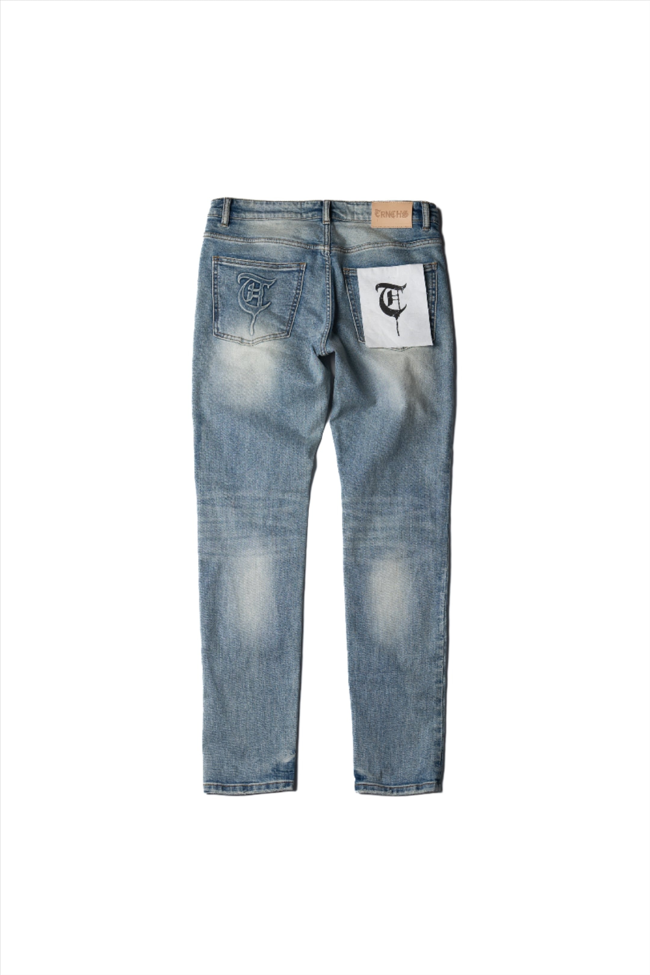 "FLAMINGO" Light Wash Skinny Denim Jeans