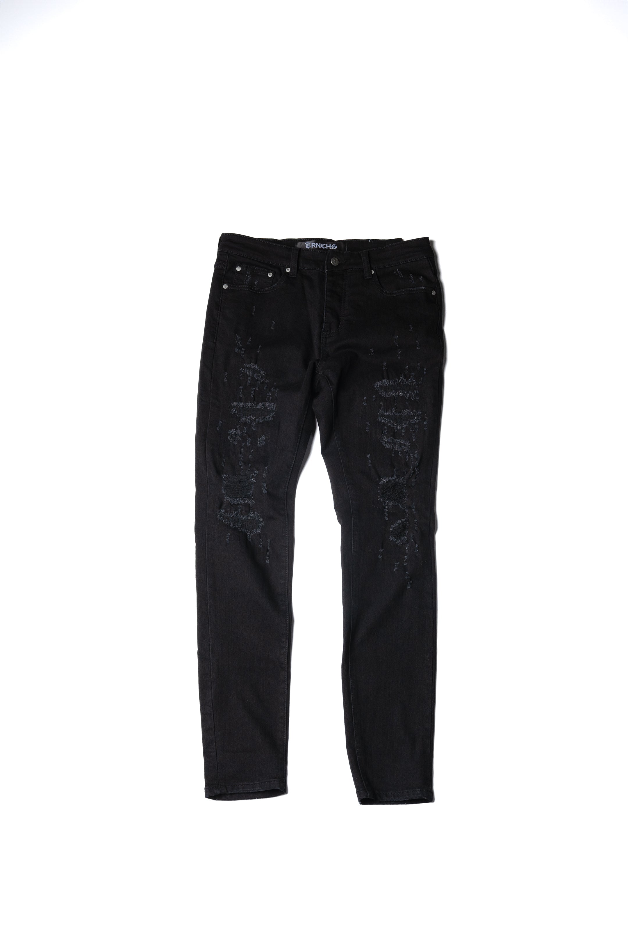 "SKINNIES" Black Wash Skinny Jeans