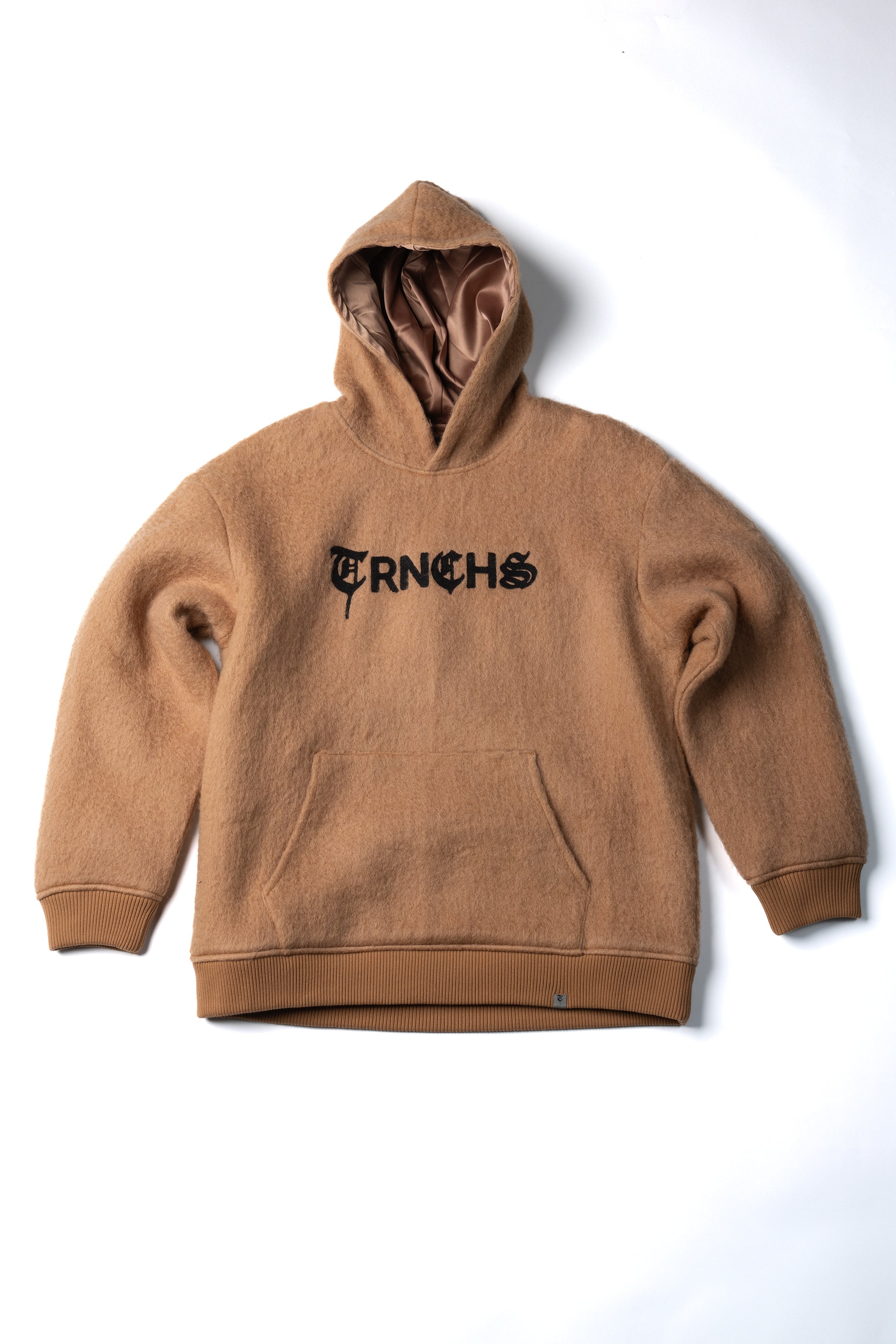 "WOLFFUR" Brown Hoodie