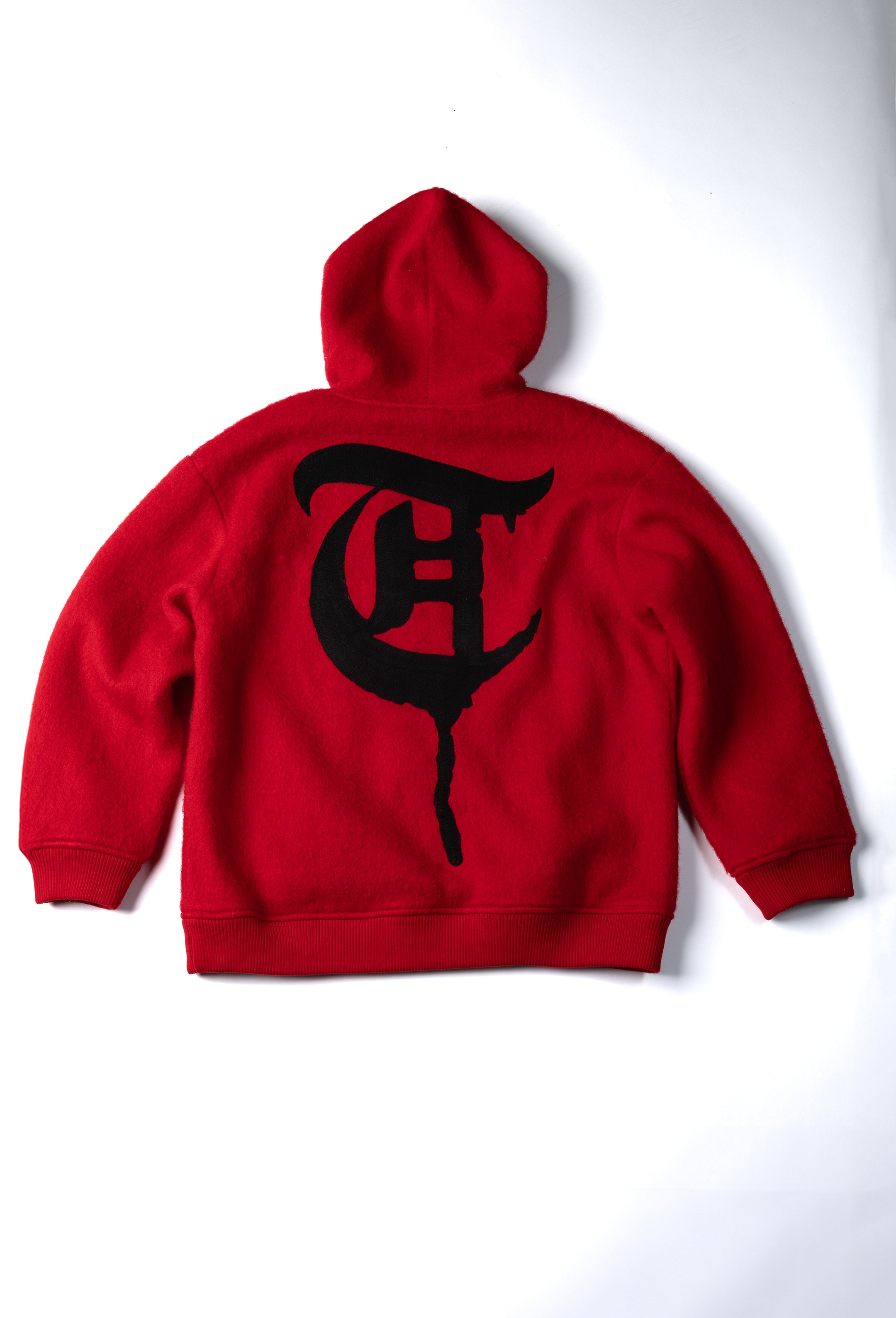 "WOLFFUR" Red Hoodie