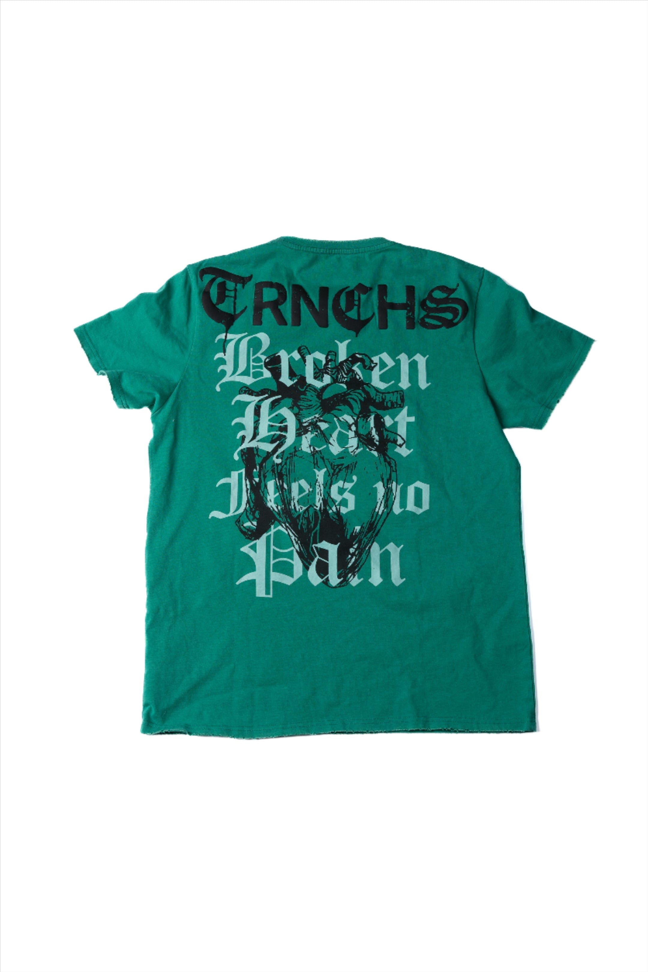 "BROKEN HEARTS" Vintage Teal Tee