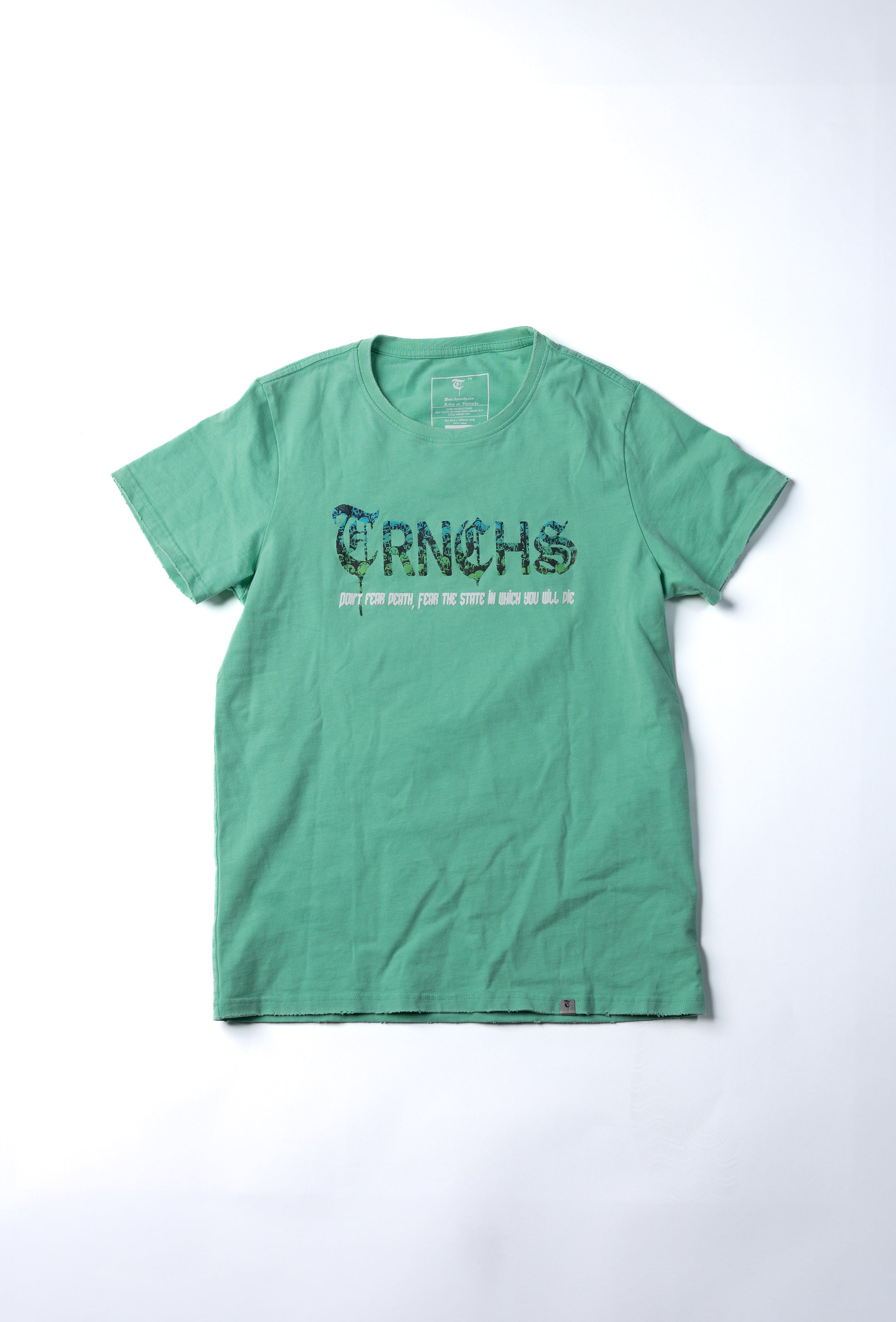 "DEATH LOGO T" Teal Tee