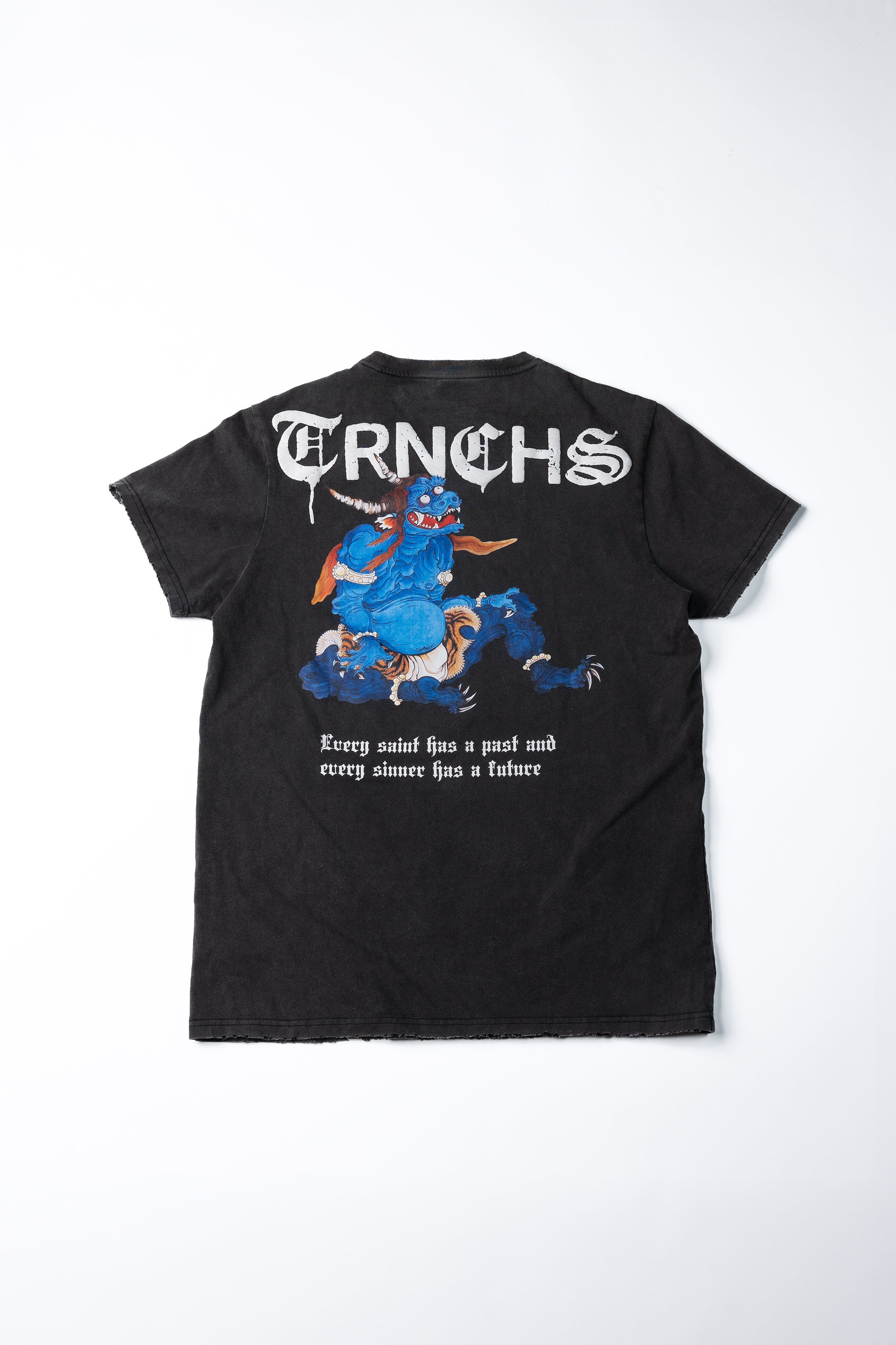 "BLUE DEMON" Vintage Black Tee