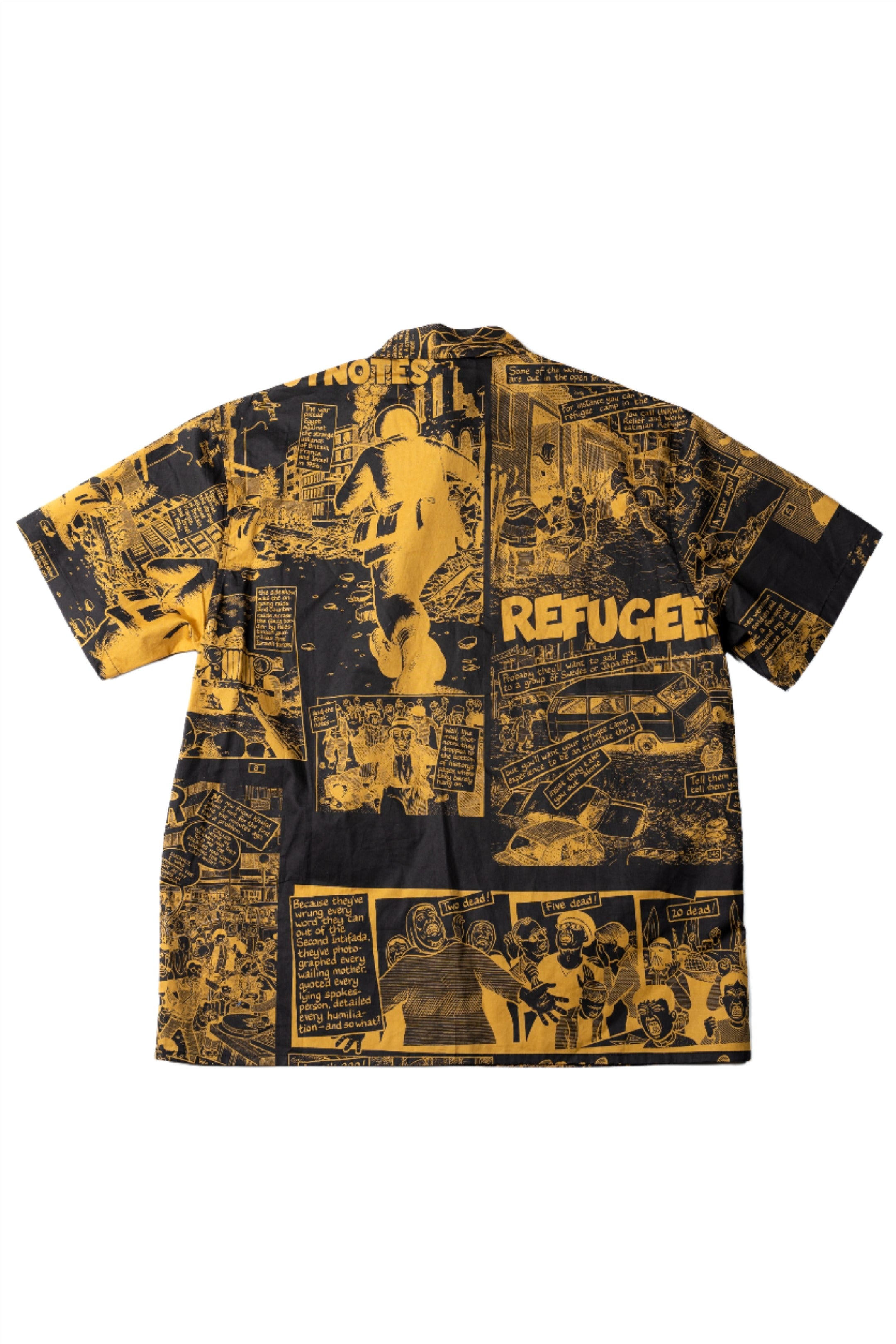 TC-23-529T Yellow/Black "PALESTRY" Button Up