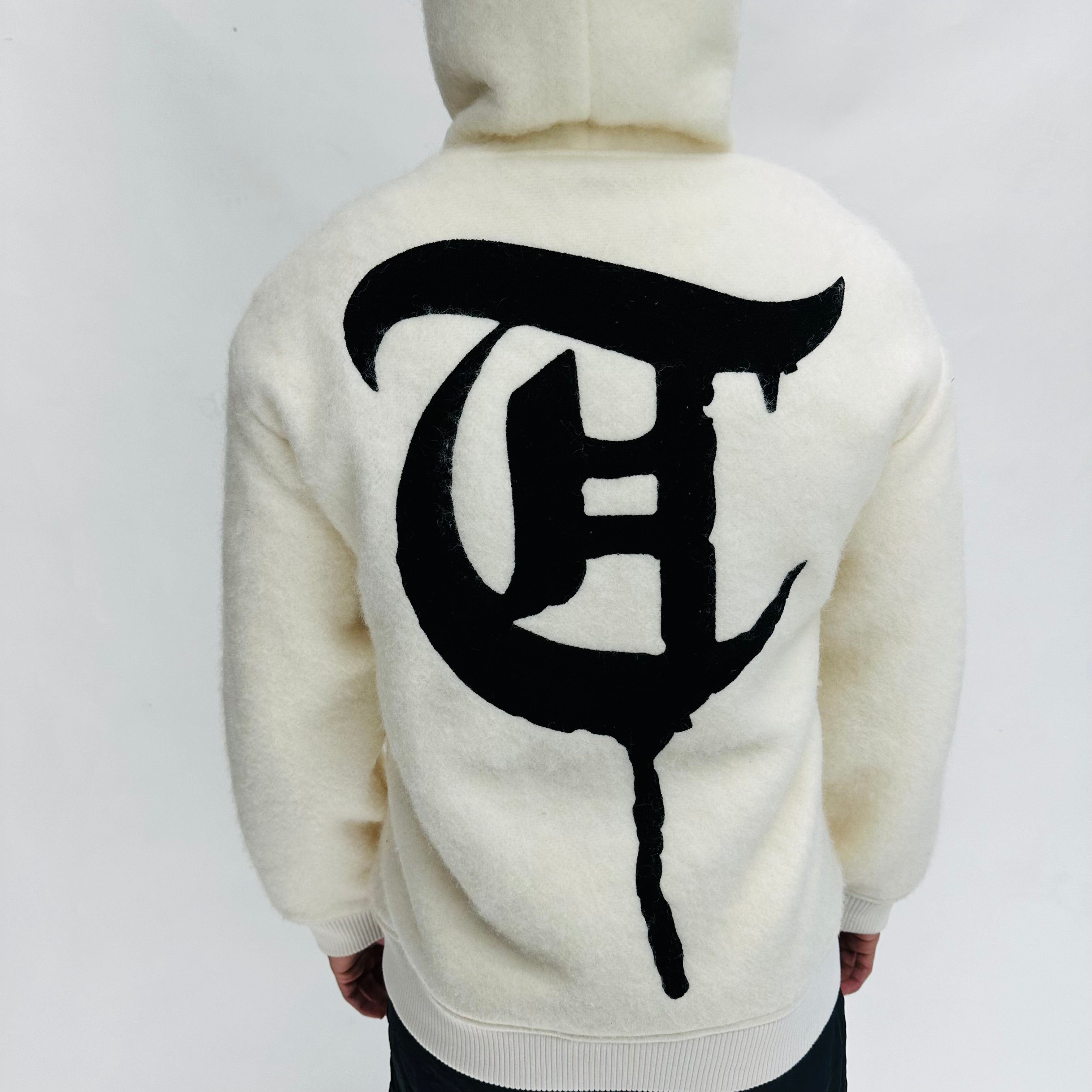 "WOLFFUR" White Hoodie