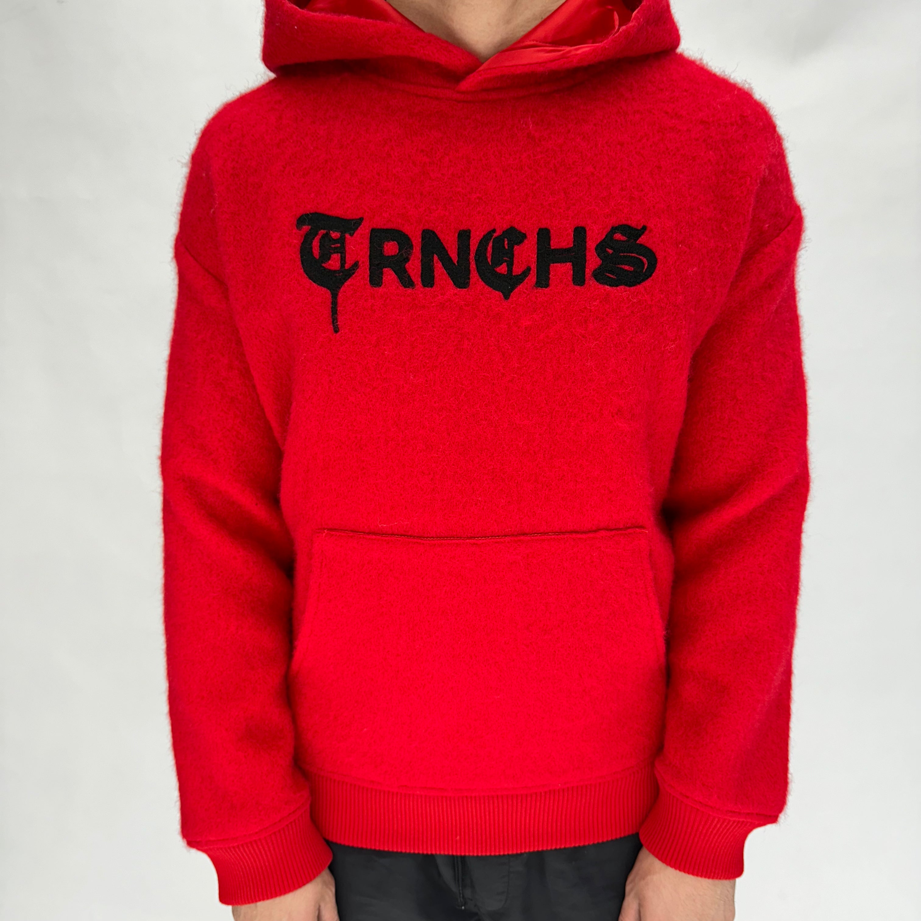 "WOLFFUR" Red Hoodie