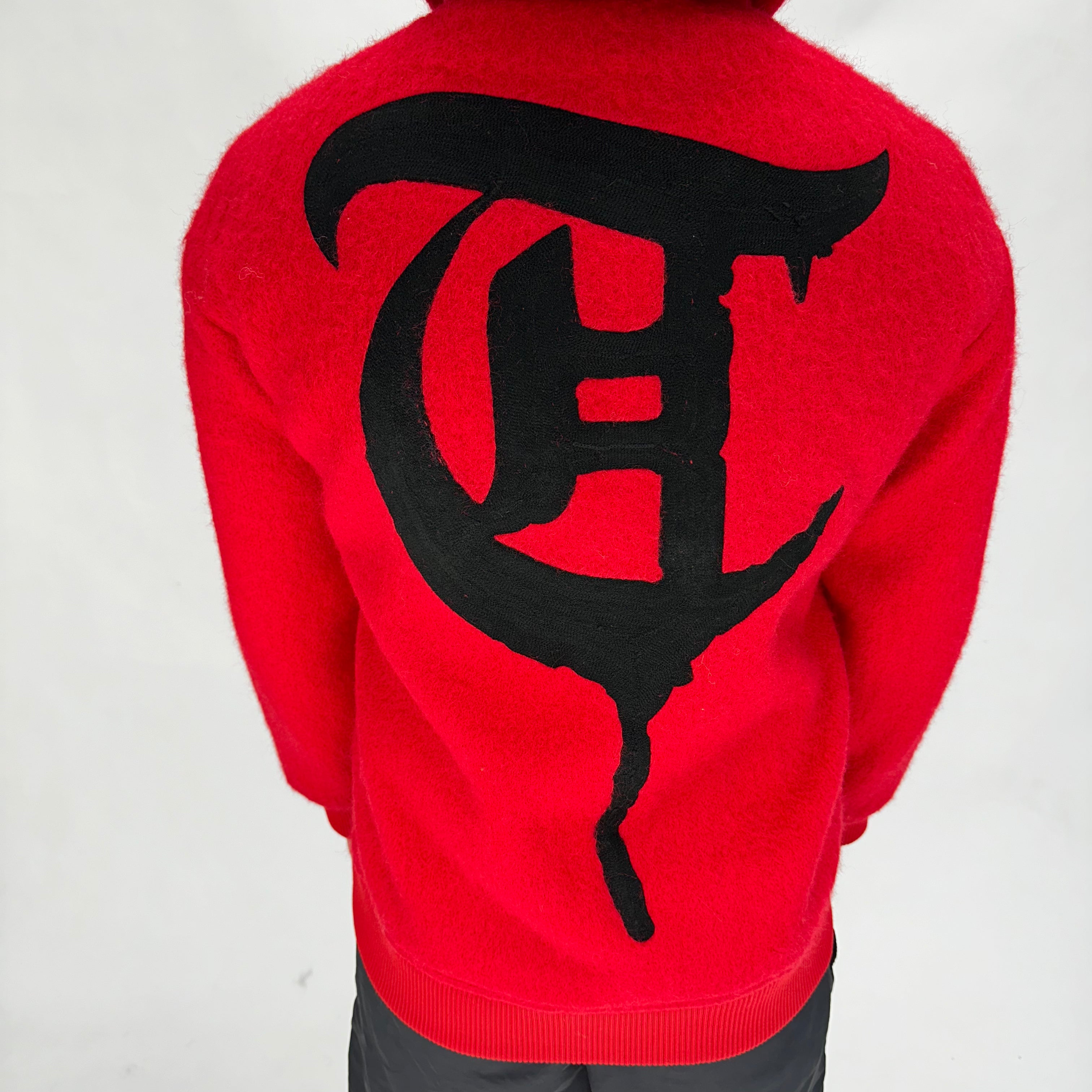 "WOLFFUR" Red Hoodie