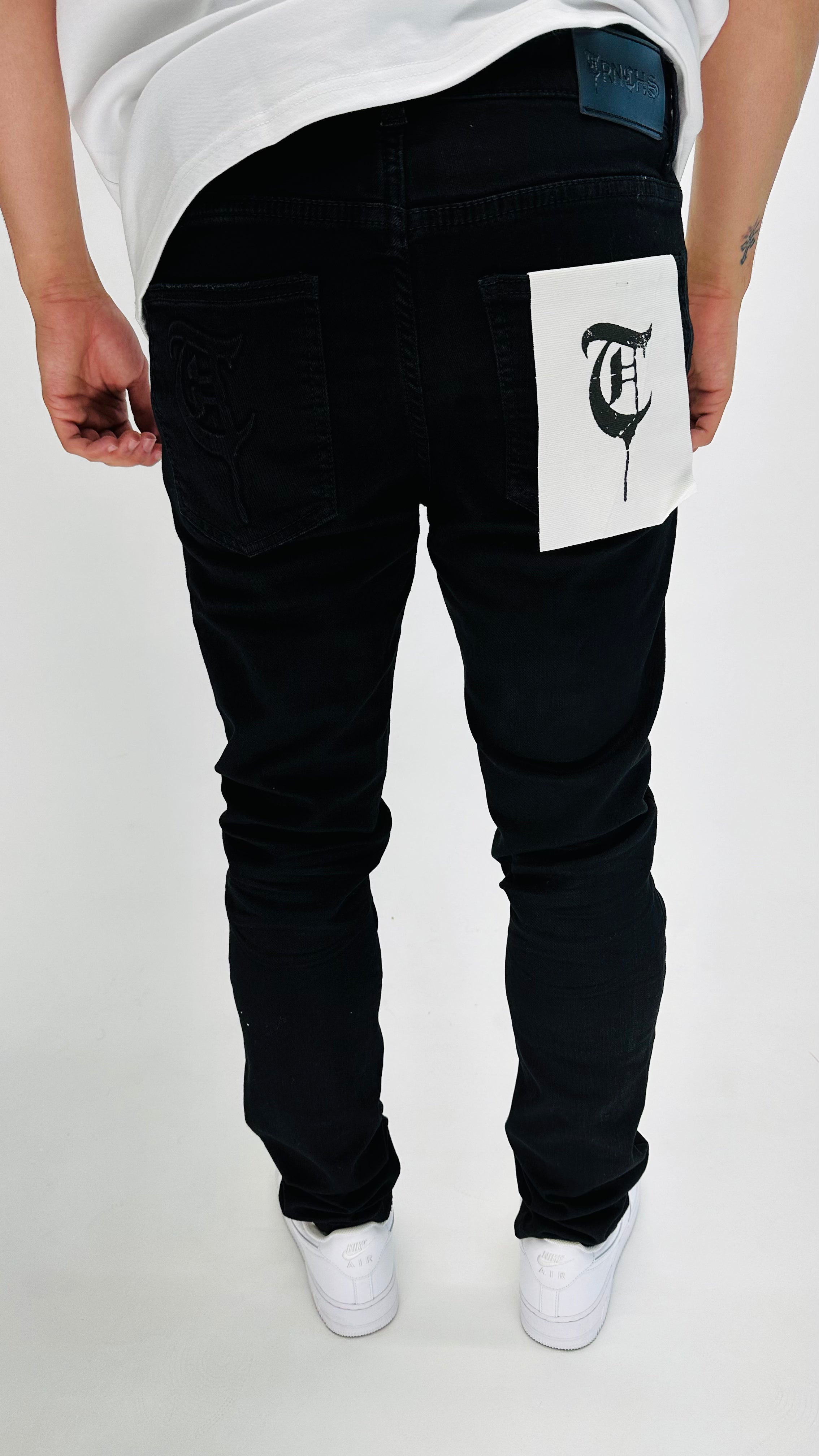 "VIRTUOUS" Skinny Black Jeans