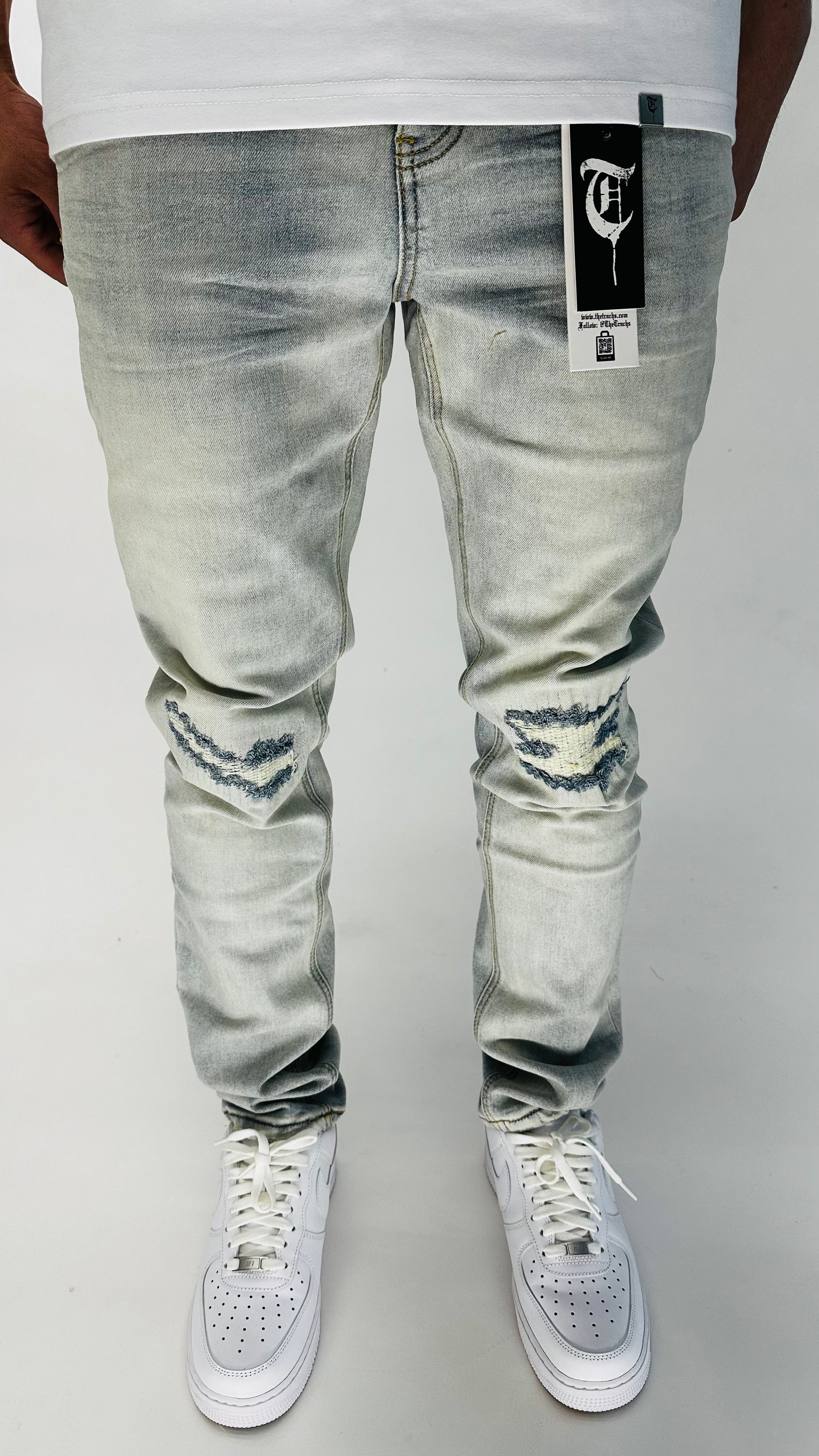 "VIRTUOUS" Skinny Blue Jeans