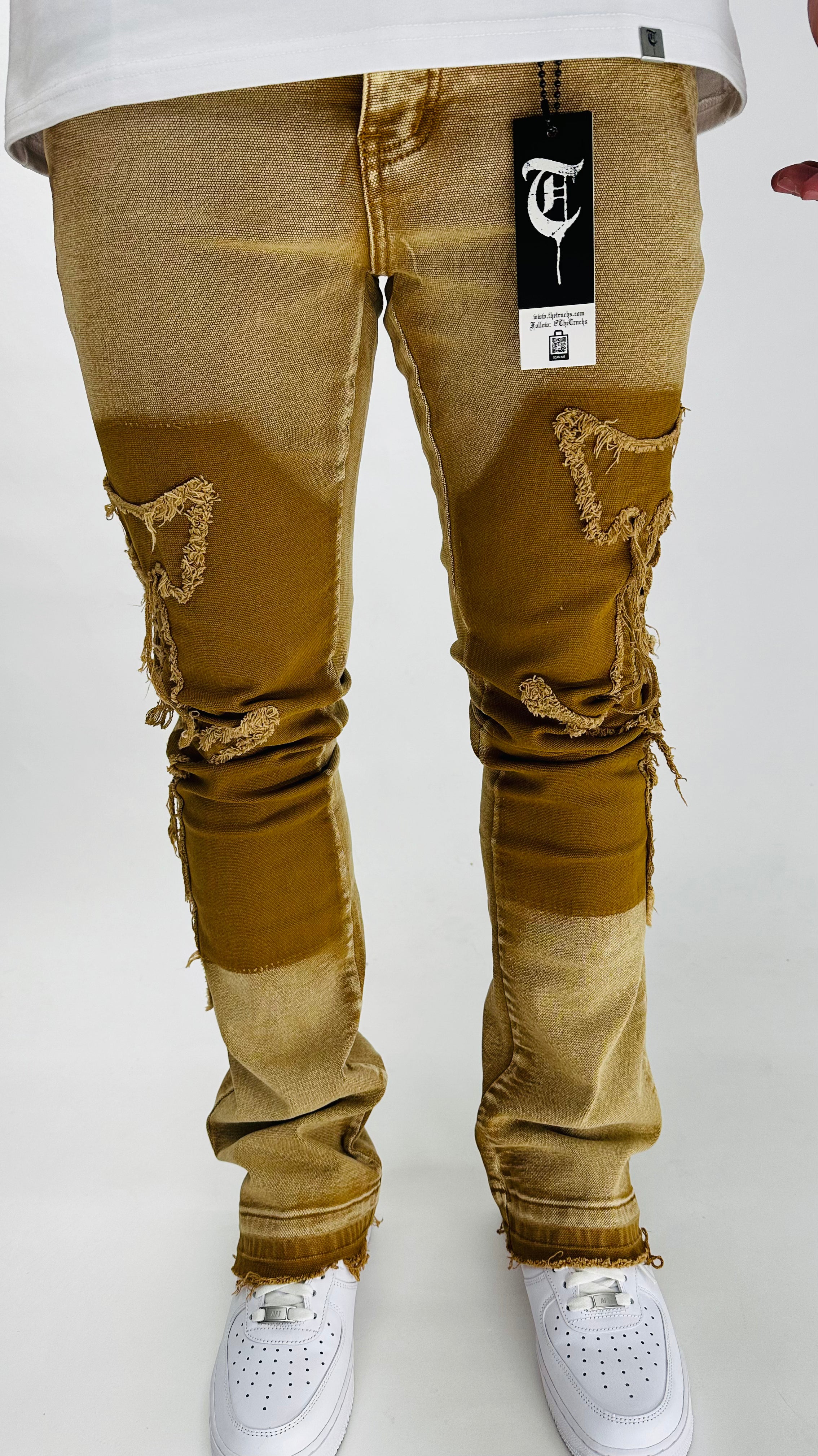 WHEAT "Canvas" Stacked Jeans