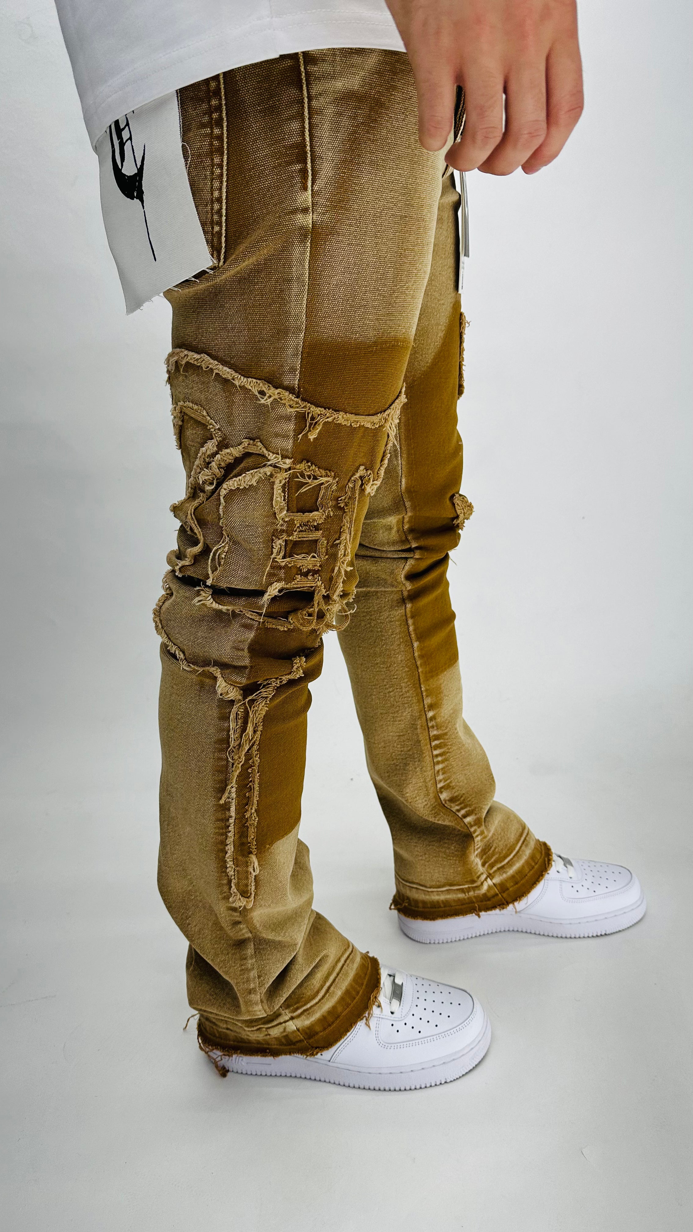 WHEAT "Canvas" Stacked Jeans