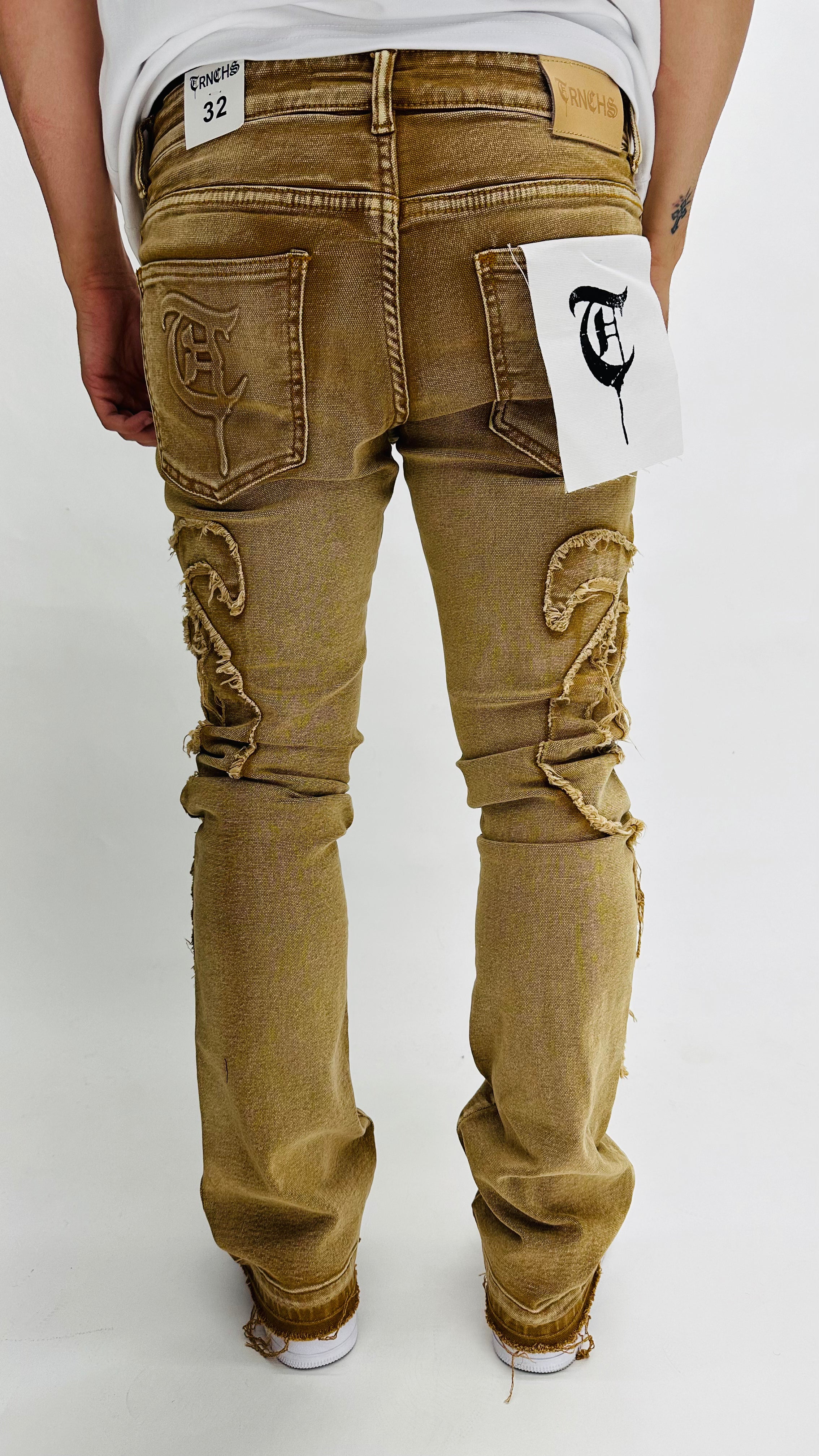 WHEAT "Canvas" Stacked Jeans