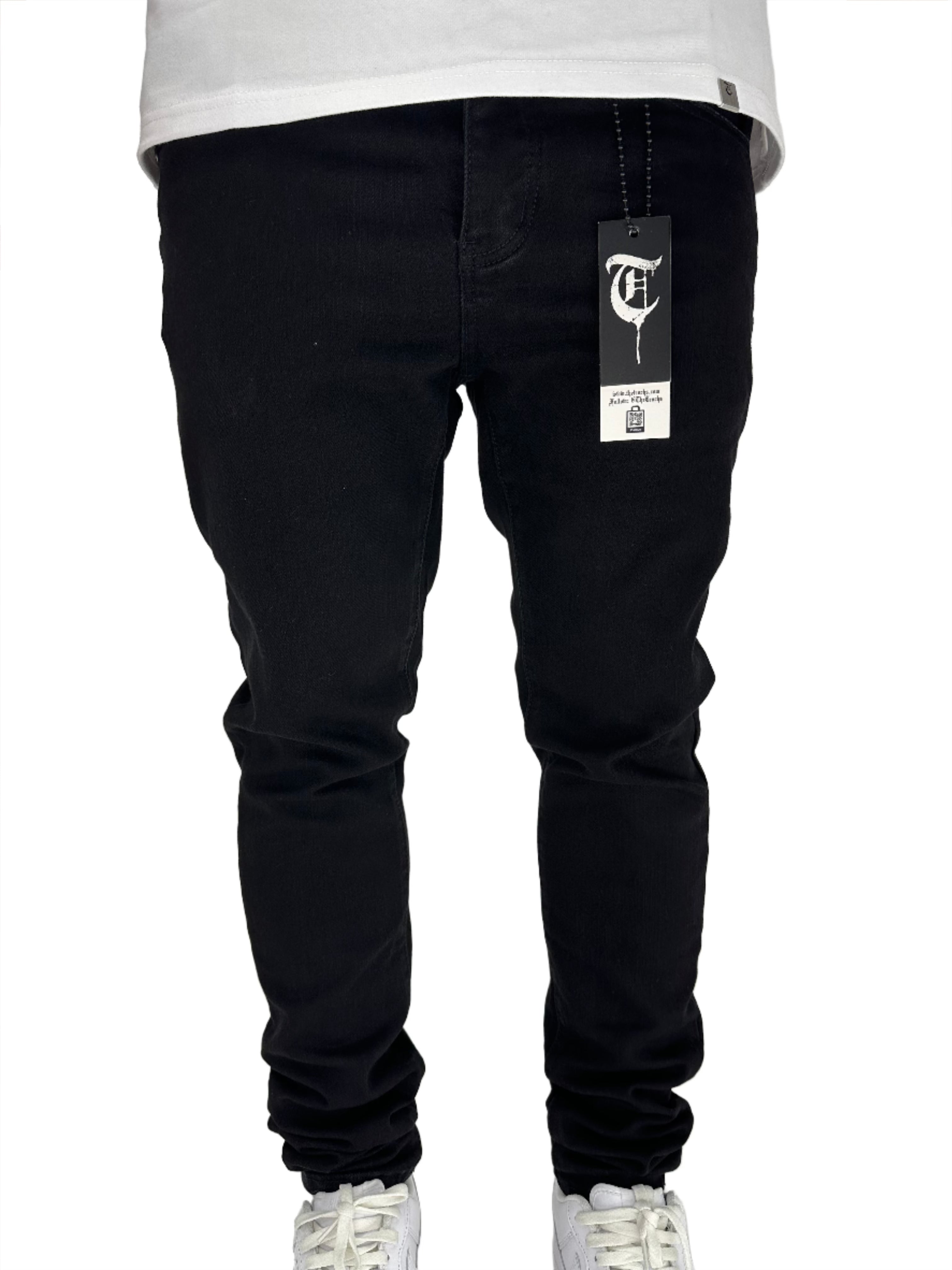 "FLAMINGO" Black Skinny Jeans