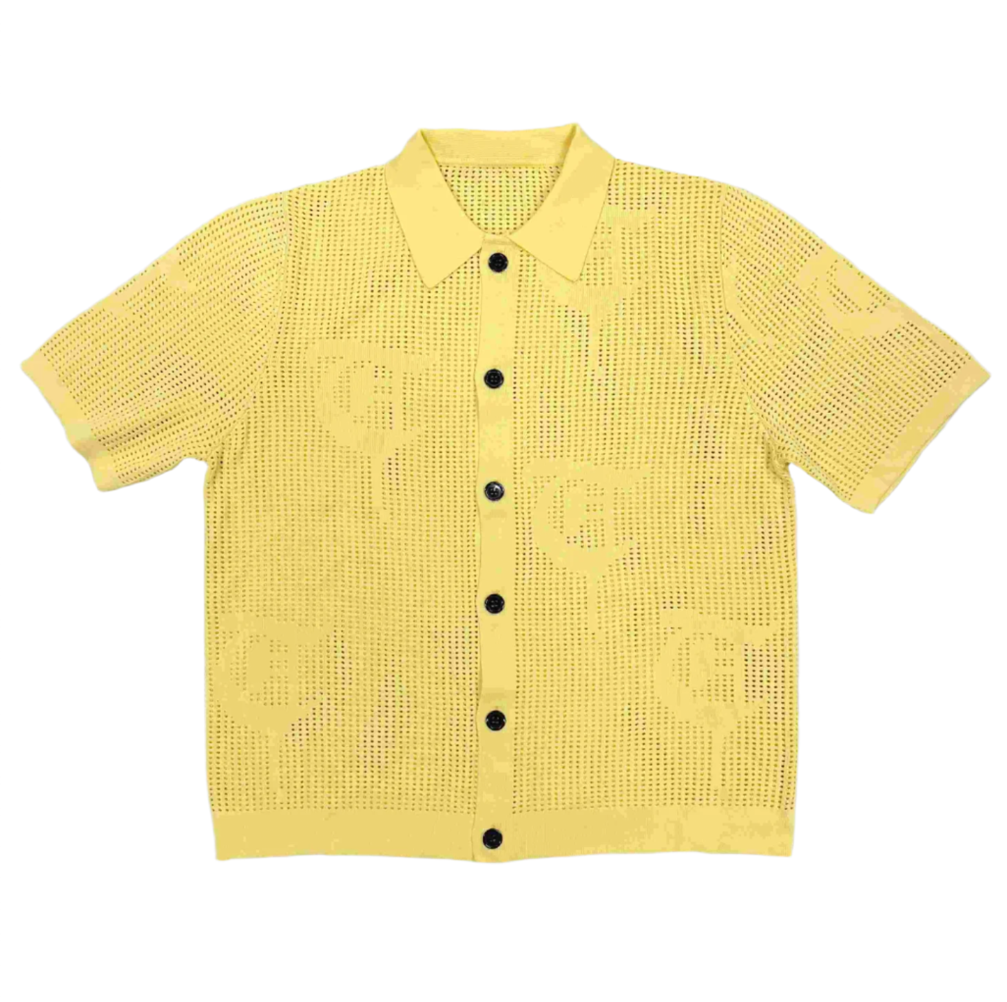 "BAHR" Light Yellow Button Up Set